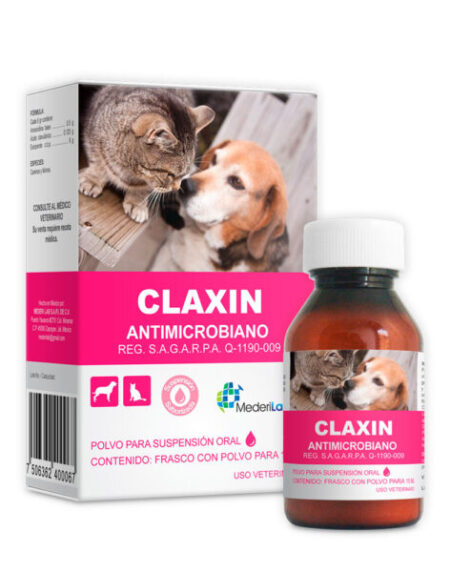 CLAXIN SUSPENSION ORAL, Frasco con polvo para 15 ml.