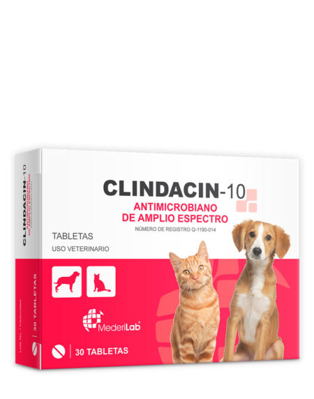 CLINDACIN-10, Caja con 30 tabletas.