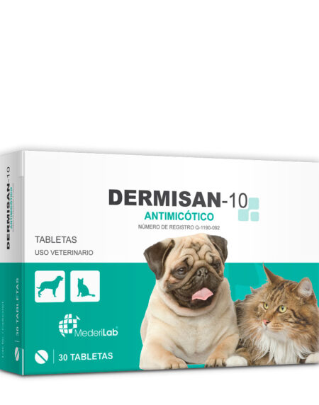 DERMISAN-10 , Caja con 30 tabletas
