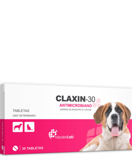 CLAXIN-30, Caja con 30 tabletas.