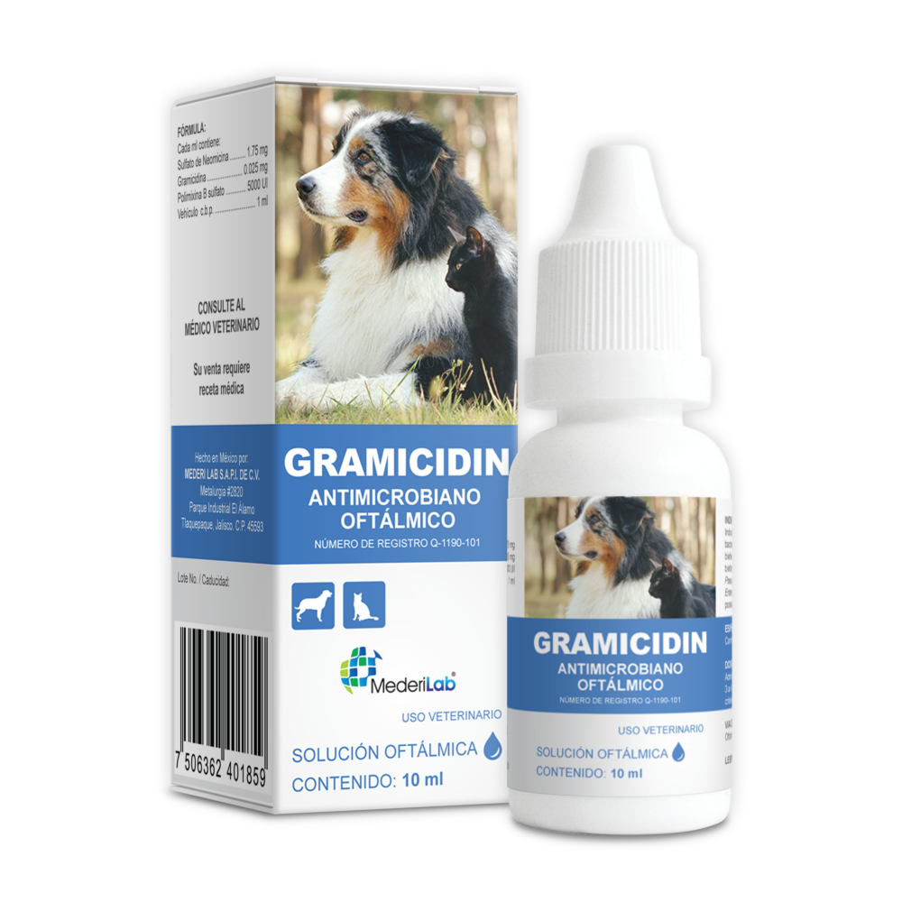 GRAMICIDIN, Frasco gotero con 10 ml