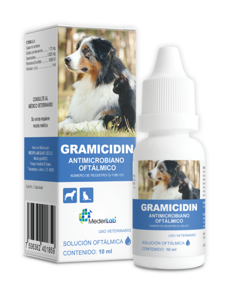 GRAMICIDIN, Frasco gotero con 10 ml