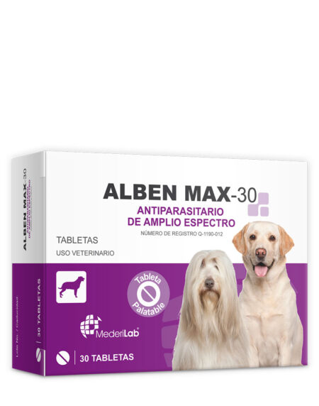 ALBEN MAX 30, Caja con 30 tabletas