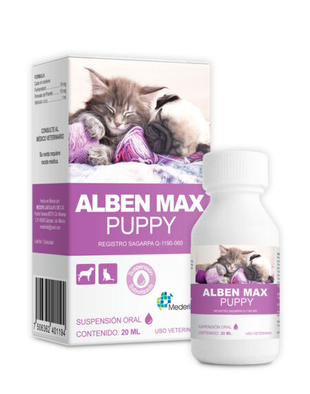 ALBEN MAX PUPPY ORAL, Frasco con 20 ml