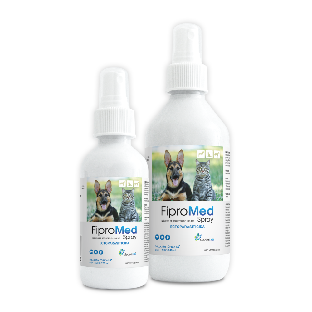 FIPROMED SPRAY, Frasco con 120 ml / Frasco con 240 ml
