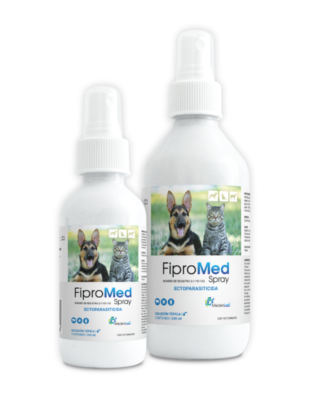 FIPROMED SPRAY, Frasco con 120 ml / Frasco con 240 ml